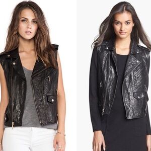 Rebecca Minkoff Moto Leather vest